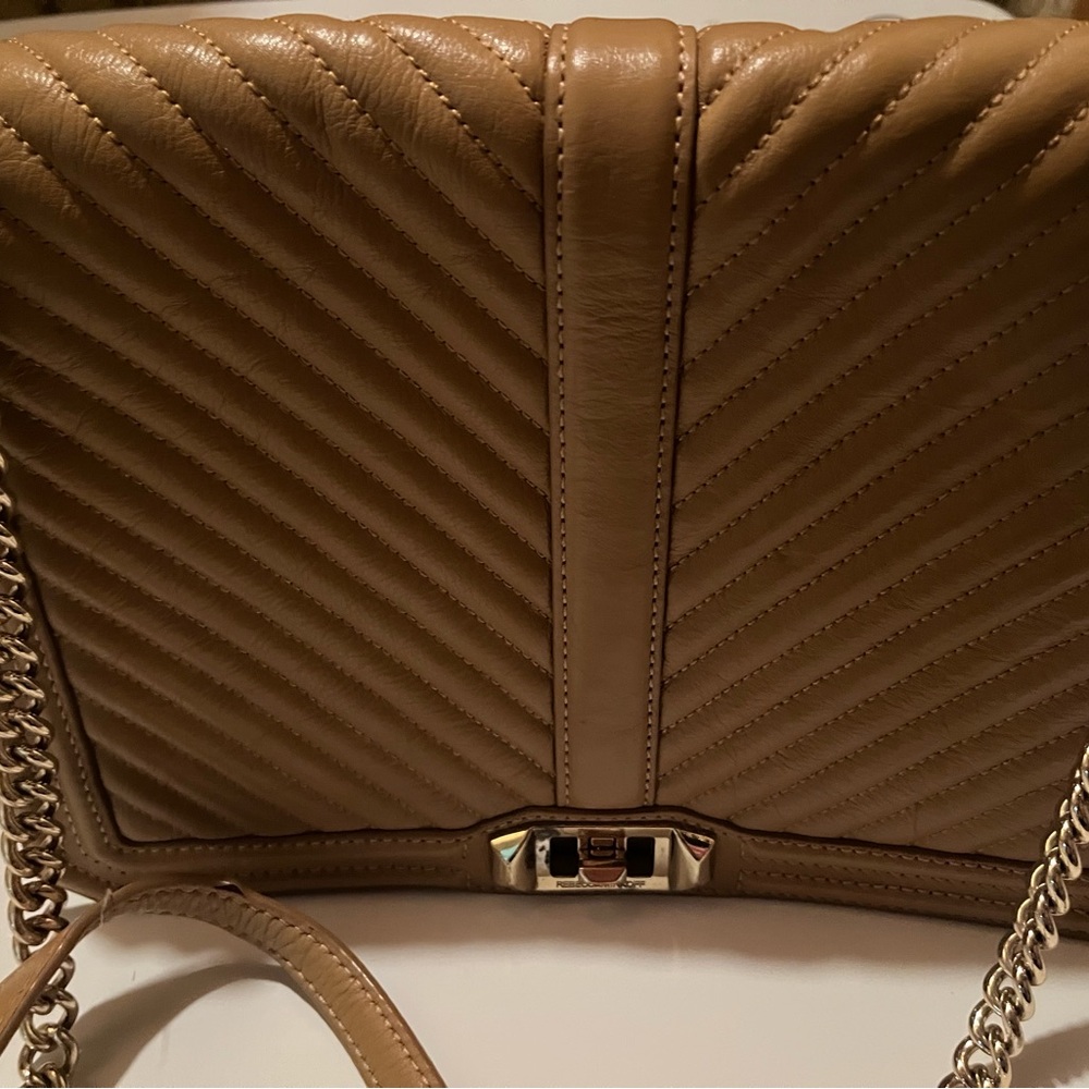 Rebecca Minkoff Tan Quilted Shoulder Bag